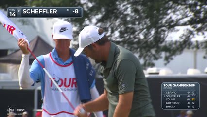 Scottie Scheffler | Round 2 | 14th hole | Shot 4 | 2026 TOUR Championship