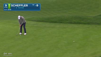 Scottie Scheffler | Round 3 | 9th hole | Shot 4 | 2026 AT&T Pebble Beach