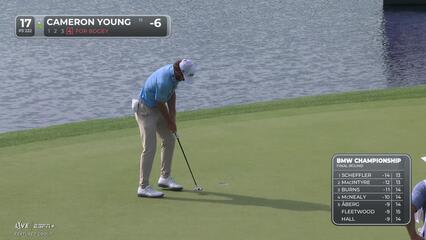 Cameron Young | Round 4 | 17th hole | Shot 4 | 2025 BMW Championship