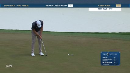 Chris Kirk | Round 4 | 14th hole | Shot 4 | 2026 THE PLAYERS