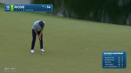 Justin Rose | Round 4 | 13th hole | Shot 6 | 2026 Travelers