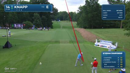 Jake Knapp | Round 1 | 14th hole | Shot 1 | 2025 Wyndham