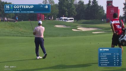 Chris Gotterup | Round 2 | 15th hole | Shot 2 | 2025 3M Open