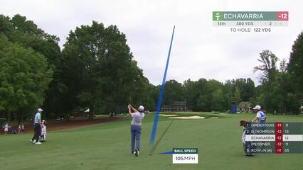 Nico Echavarria | Round 3 | 13th hole | Shot 2 | 2025 Wyndham