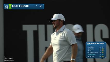 Chris Gotterup | Round 2 | 18th hole | Shot 5 | 2026 Genesis Scottish Open