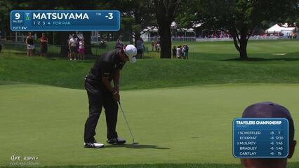Hideki Matsuyama | Round 2 | 9th hole | Shot 4 | 2025 Travelers