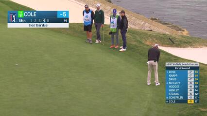 Eric Cole | Round 1 | 18th hole | Shot 4 | 2025 AT&T Pebble Beach