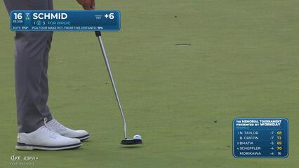 Matti Schmid | Round 2 | 16th hole | Shot 2 | 2025 the Memorial