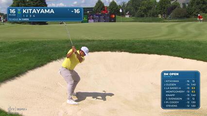 Kurt Kitayama | Round 3 | 16th hole | Shot 2 | 2025 3M Open