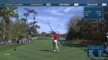 Thomas Detry | Round 2 | 5th hole | Shot 1 | 2025 THE PLAYERS