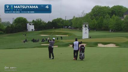 Hideki Matsuyama | Round 2 | 7th hole | Shot 2 | 2025 Truist Championship