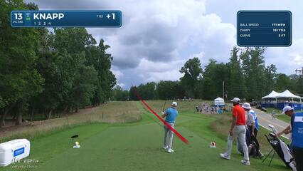 Jake Knapp | Round 1 | 13th hole | Shot 1 | 2025 Wyndham