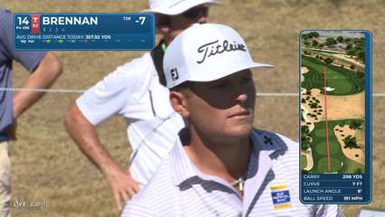 Michael Brennan | Round 4 | 14th hole | Shot 1 | 2026 WM Phoenix Open