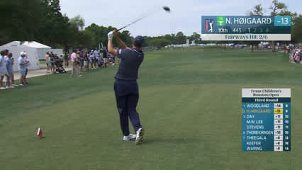 Nicolai Højgaard | Round 3 | 10th hole | Shot 1 | 2026 Texas Children's