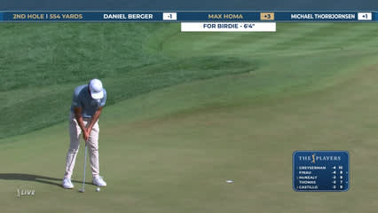 Max Homa | Round 1 | 2nd hole | Shot 4 | 2026 THE PLAYERS