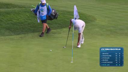 Min Woo Lee | Round 2 | 18th hole | Shot 3 | 2026 AT&T Pebble Beach