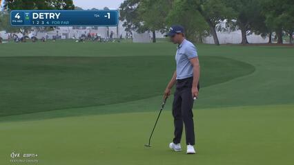 Thomas Detry | Round 1 | 4th hole | Shot 4 | 2025 Houston Open