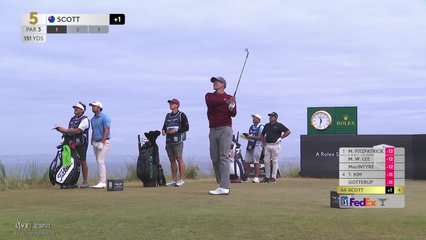 Adam Scott | Round 4 | 5th hole | Shot 1 | 2026 Genesis Scottish Open