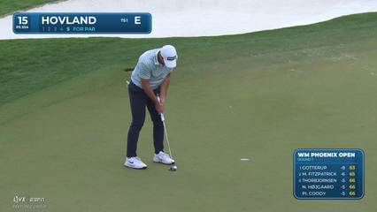 Viktor Hovland | Round 1 | 15th hole | Shot 5 | 2026 WM Phoenix Open