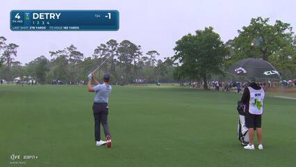 Thomas Detry | Round 1 | 4th hole | Shot 2 | 2025 Houston Open