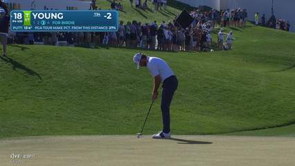 Cameron Young | Round 2 | 18th hole | Shot 3 | 2026 WM Phoenix Open