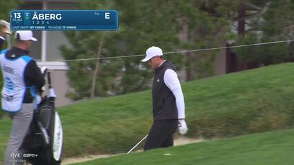 Ludvig Åberg | Round 1 | 13th hole | Shot 4 | 2025 AT&T Pebble Beach