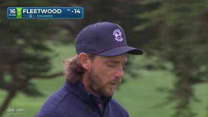 Tommy Fleetwood | Round 3 | 16th hole | Shot 4 | 2026 AT&T Pebble Beach