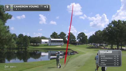 Cameron Young | Round 1 | 9th hole | Shot 2 | 2025 FedEx St. Jude