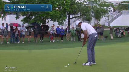 Tony Finau | Round 1 | 5th hole | Shot 4 | 2025 Houston Open