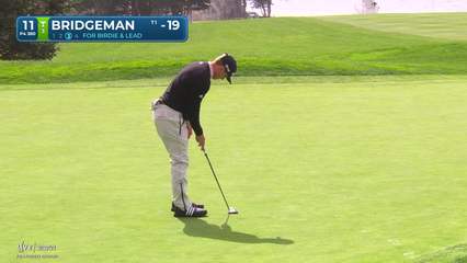 Jacob Bridgeman | Round 4 | 11th hole | Shot 3 | 2026 AT&T Pebble Beach