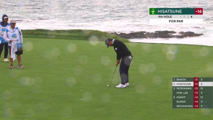 Ryo Hisatsune | Round 3 | 9th hole | Shot 4 | 2026 AT&T Pebble Beach
