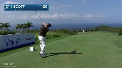 Adam Scott | Round 4 | 17th hole | Shot 1 | 2025 The Sentry