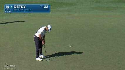 Thomas Detry | Round 4 | 14th hole | Shot 3 | 2025 The Sentry