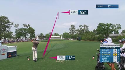 Scottie Scheffler | Round 4 | 9th hole | Shot 1 | 2025 Houston Open