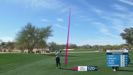 Tom Kim | Round 3 | 5th hole | Shot 2 | 2025 WM Phoenix Open