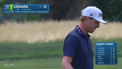 Ryan Gerard | Round 1 | 17th hole | Shot 3 | 2026 Rocket Classic