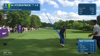 Matt Fitzpatrick | Round 1 | 7th hole | Shot 1 | 2026 Truist Championship