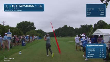 Matt Fitzpatrick | Round 2 | 1st hole | Shot 1 | 2025 Wyndham