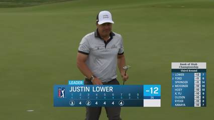 Justin Lower | Round 3 | 7th hole | Shot 4 | 2025 Bank of Utah