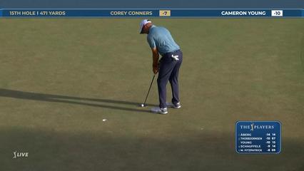 Corey Conners | Round 3 | 15th hole | Shot 4 | 2026 THE PLAYERS
