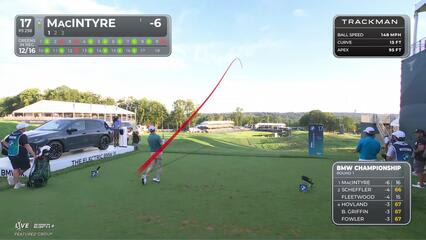 Robert MacIntyre | Round 1 | 17th hole | Shot 1 | 2025 BMW Championship