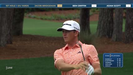 Jacob Bridgeman | Round 1 | 1st hole | Shot 2 | 2026 THE PLAYERS