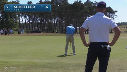 Scottie Scheffler | Round 3 | 7th hole | Shot 4 | 2025 Genesis Scottish Open