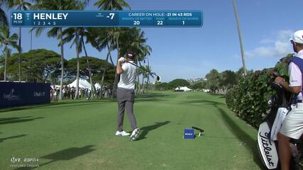 Russell Henley | Round 2 | 18th hole | Shot 1 | 2025 Sony Open