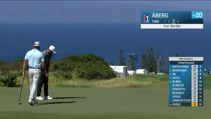 Ludvig Åberg | Round 4 | 14th hole | Shot 3 | 2025 The Sentry