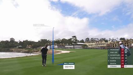 Sepp Straka | Round 4 | 18th hole | Shot 2 | 2026 AT&T Pebble Beach