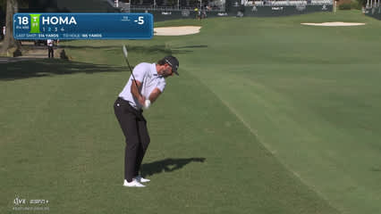 Max Homa | Round 2 | 18th hole | Shot 2 | 2025 Sanderson Farms