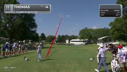 Justin Thomas | Round 4 | 11th hole | Shot 1 | 2025 FedEx St. Jude