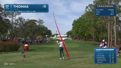 Justin Thomas | Round 4 | 17th hole | Shot 1 | 2025 Valspar