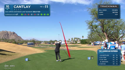 Patrick Cantlay | Round 2 | 10th hole | Shot 1 | 2026 The American Express